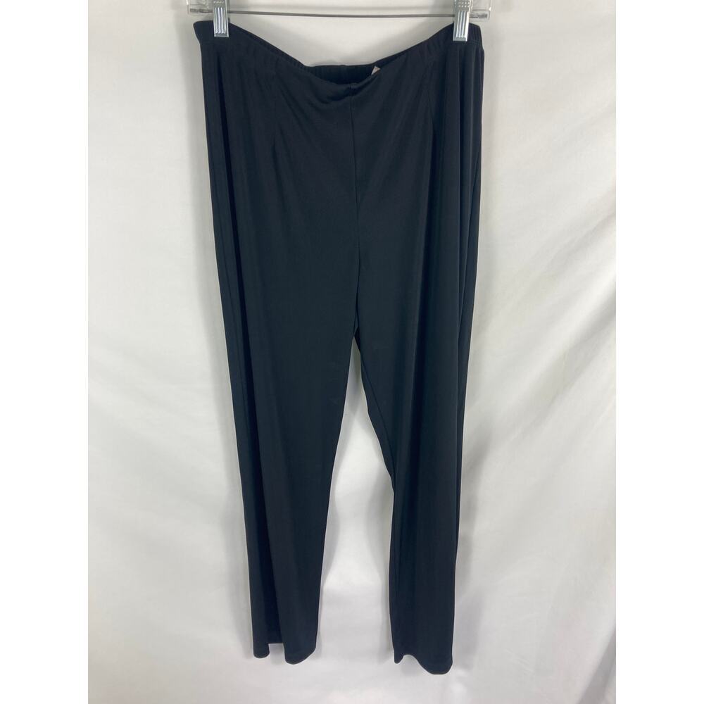 Chicos Black Stretch Pull on Pants Size 2 / Large